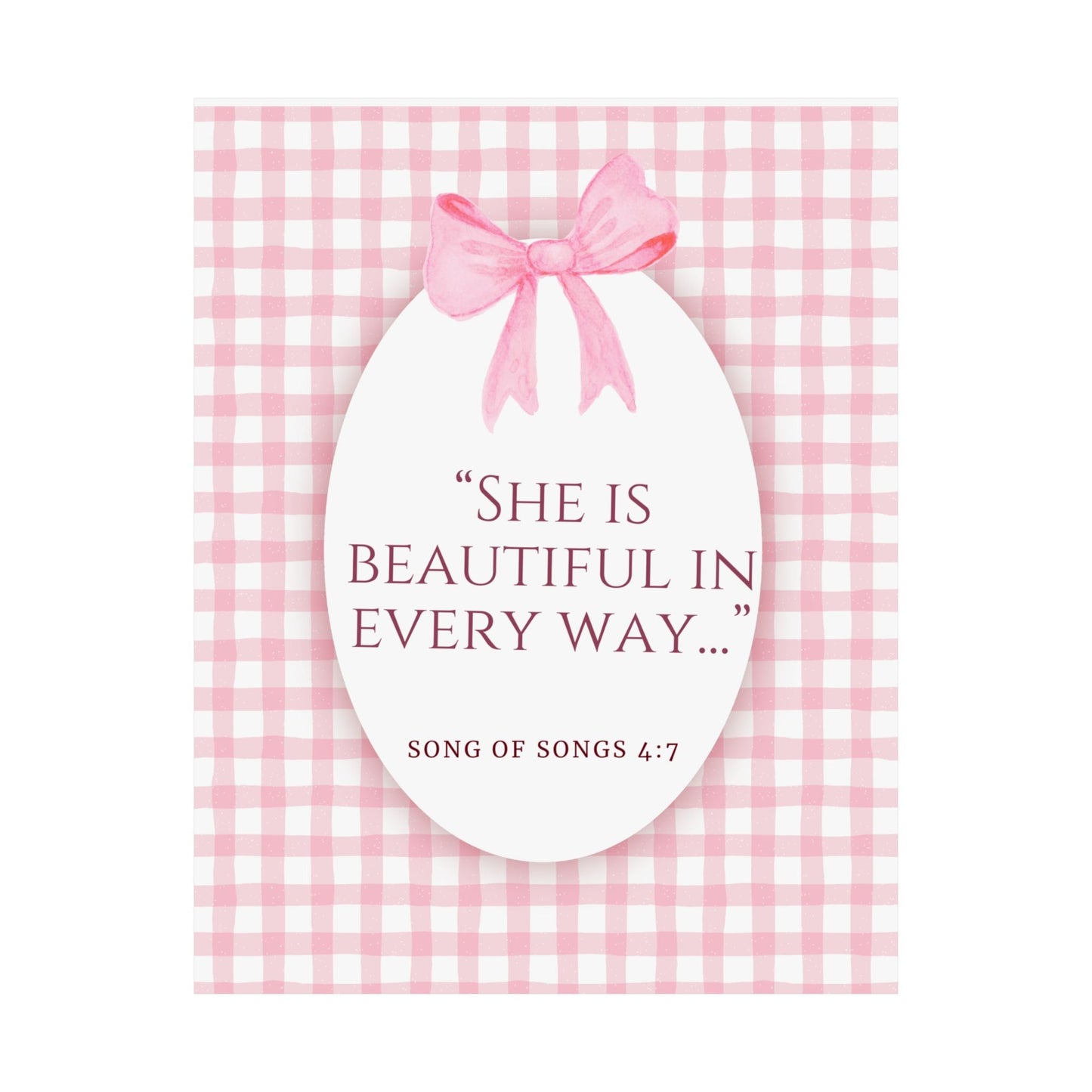 Inspirational Wall Art Poster, Motivational Decor, Gift for Her, Perfect Dorm Decor, Christian Home Decoration