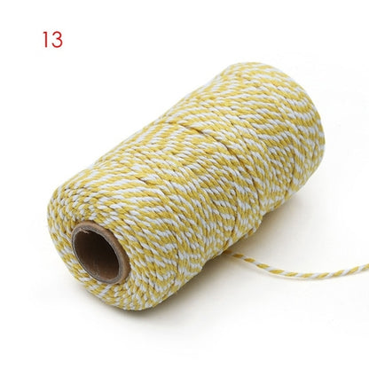 100m/roll DIY Colorful 2ply Bakers Twine String