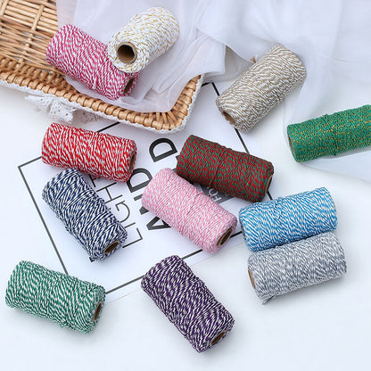 100m/roll DIY Colorful 2ply Bakers Twine String