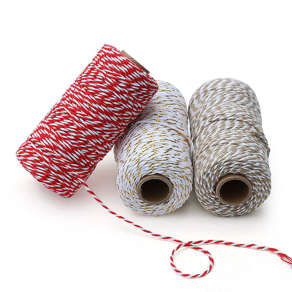 100m/roll DIY Colorful 2ply Bakers Twine String