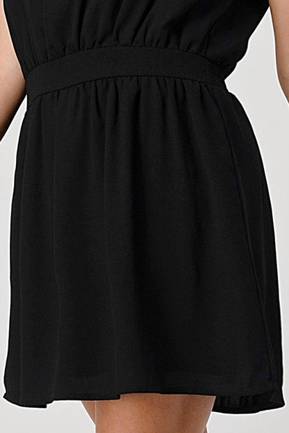 Embellished Shoulder Mini Dress – Timeless Elegance | Apparel | Kitchen + Metal