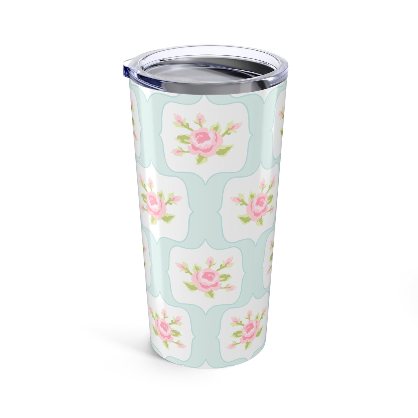Customizable: Floral Tumbler, 20oz Insulated Travel Mug, Perfect Gift for Flower Lovers, Coffee, Tea, Drinkware for Home, Mother's Day, Spring Decor