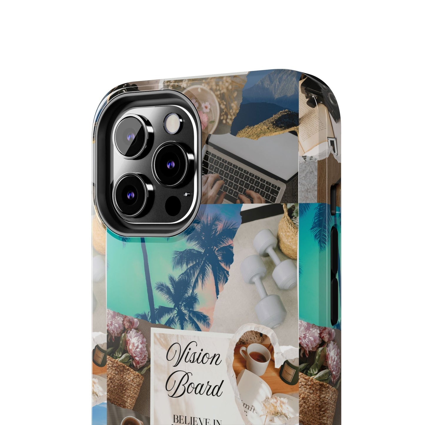 Inspiring Vision Board Phone Case, Motivational Tough Case, Adventurous Gift for Her, Self-Care, Dream Big, Unique Phone Accessory