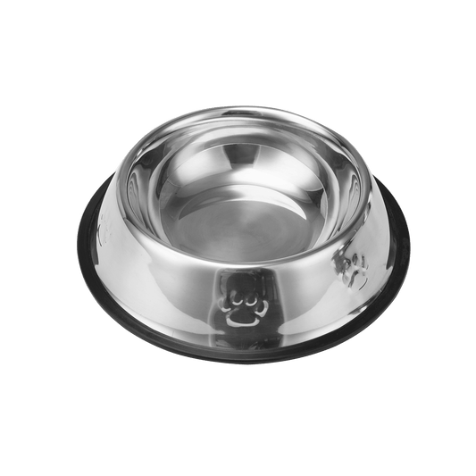 Premium Anti-Skid Stainless Steel Pet Bowl for Medium to Large Pets | Family Pet | Kitchen + Metal