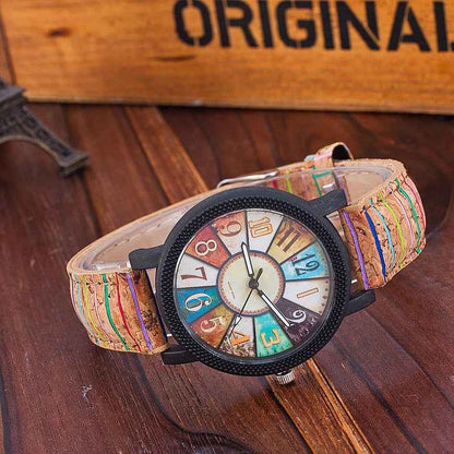 Vintage Leather Women Watch - Casual Quartz Wrist Watch Gift Clock