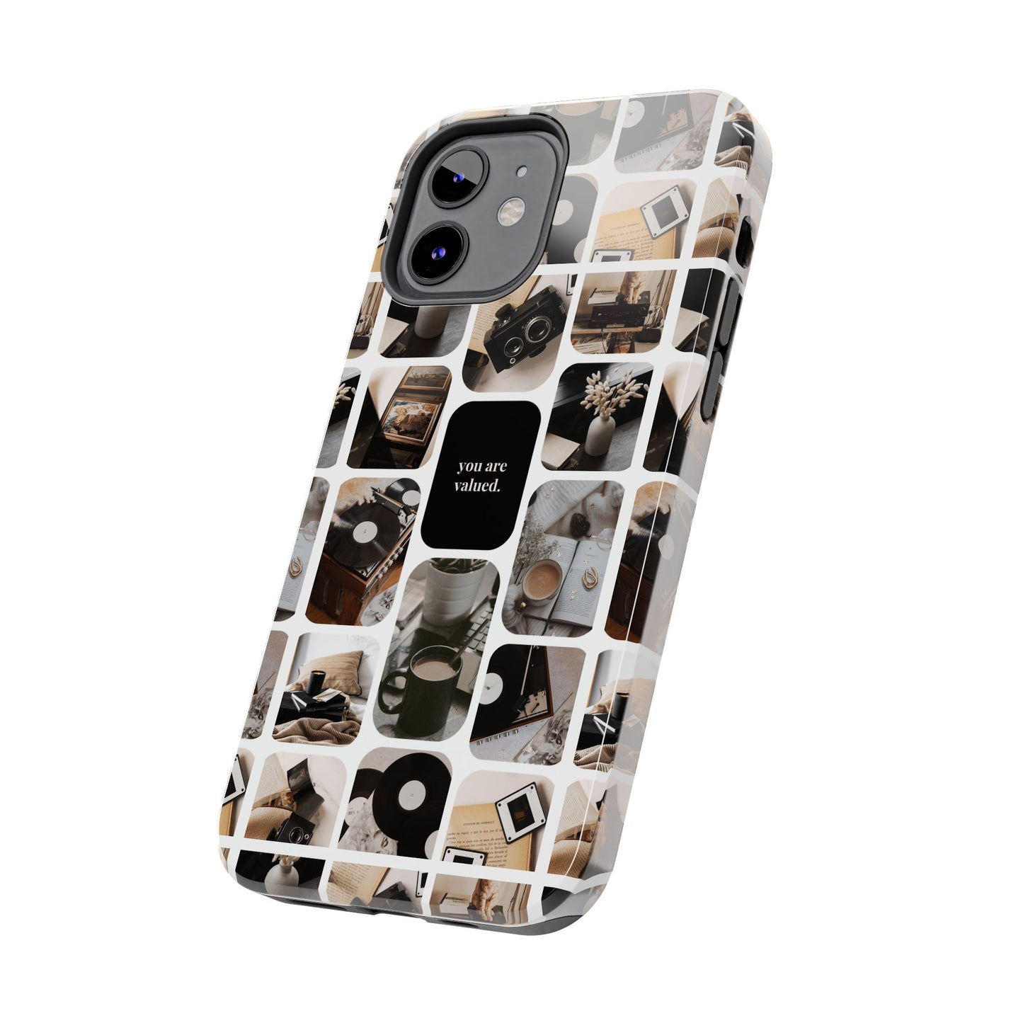 Retro Collage Phone Case - You Are Valued, Durable Protection for Your Device, Thoughtful Gift for Friends & Family, Perfect for Any [...]