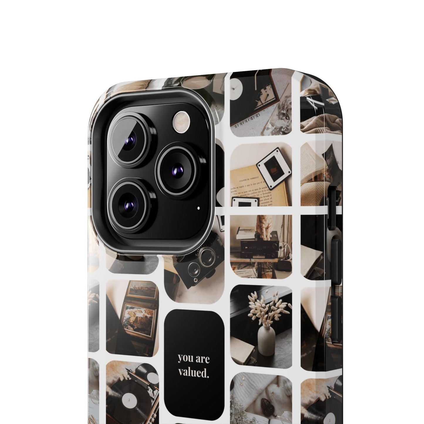 Retro Collage Phone Case - You Are Valued, Durable Protection for Your Device, Thoughtful Gift for Friends & Family, Perfect for Any [...]