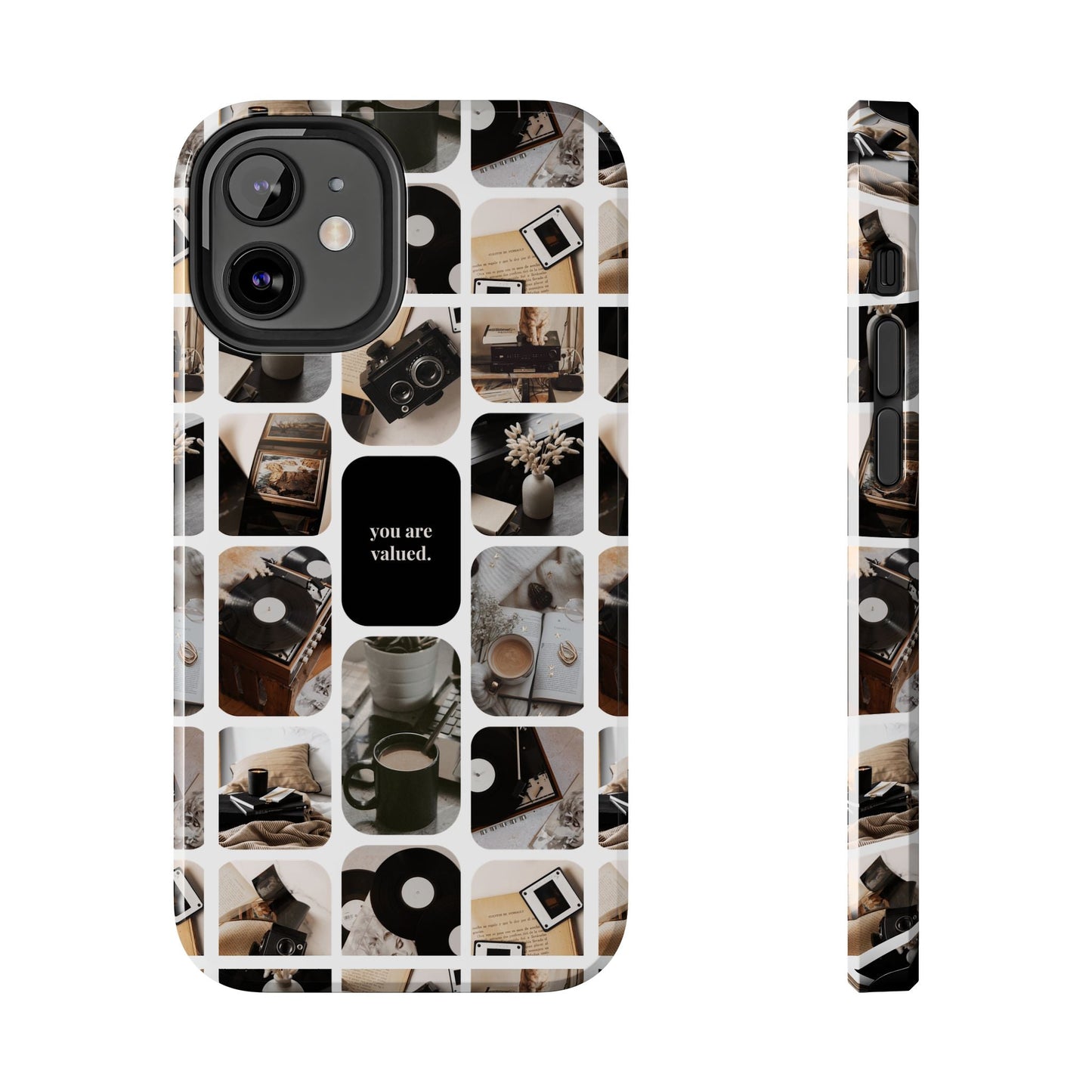 Retro Collage Phone Case - You Are Valued, Durable Protection for Your Device, Thoughtful Gift for Friends & Family, Perfect for Any [...]