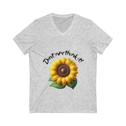 Overthink:  Short Sleeve V-Neck Women's T-shirt
