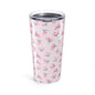 Customizable: Floral Tumblers for Daily Sips, Personalized Travel Mugs, Cute Tumbler Gift, Mother's Day Present, Pink Flower Drinkware
