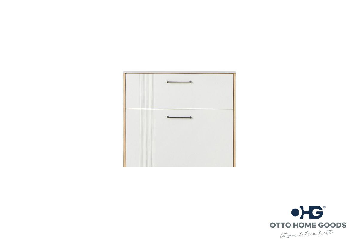 Linea 28" White Bathroom Vanity | Floating or Freestanding with Porcelain Top