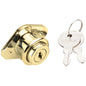 7/8" Brass Drawer Lock Keyed Alike