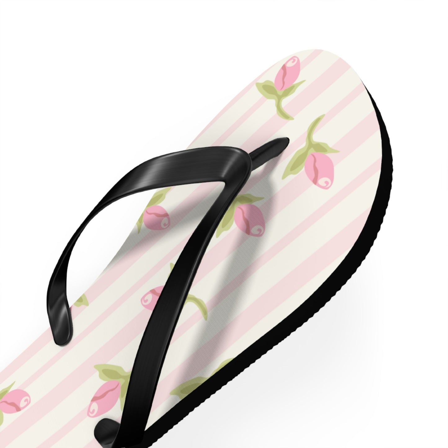 Customizable: Chic Floral Flip Flops for Summer, Trendy Beach Sandals, Perfect for Vacation, Gifts for Her