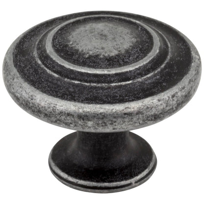 1-5/16" Diameter Satin Nickel Round Arcadia Cabinet Knob