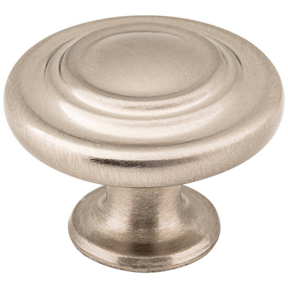 1-5/16" Diameter Satin Nickel Round Arcadia Cabinet Knob