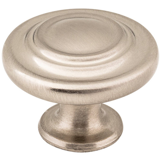 1-5/16" Diameter Satin Nickel Round Arcadia Cabinet Knob