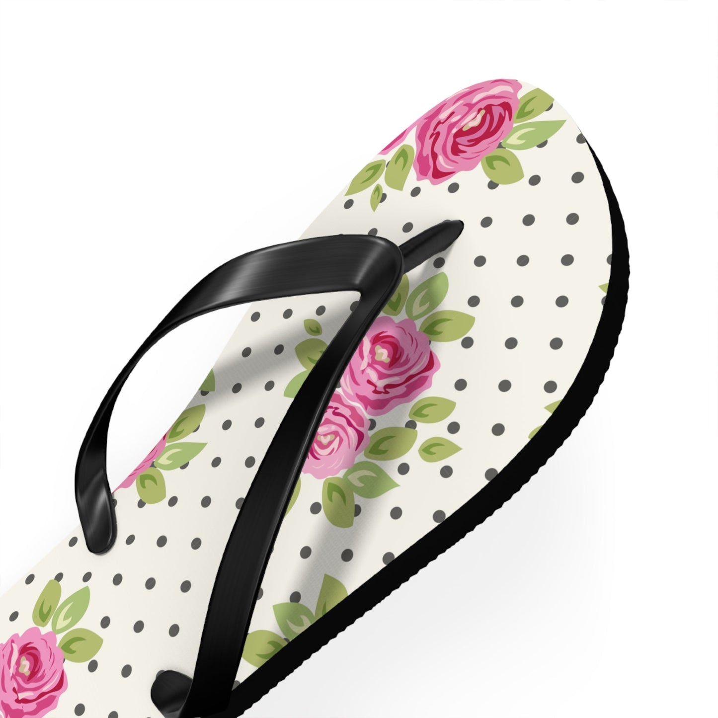 Customizable: Floral Flip Flops, Comfortable Summer Sandals, Beach Footwear, Gift for Vacation, Floral Patterns