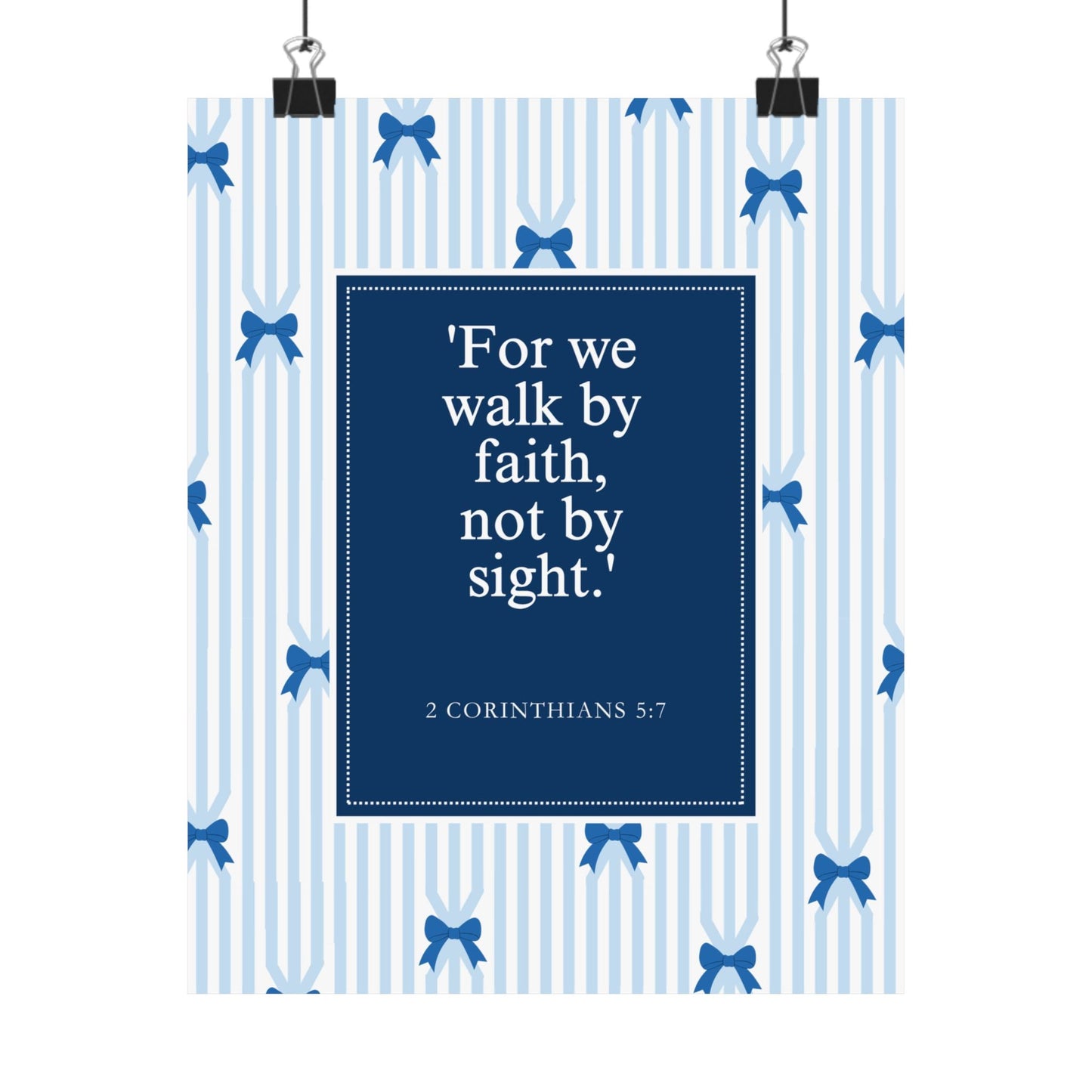 Inspirational Matte Vertical Posters, Faith Wall Art, Home Decor, Christian Decor, Motivational Print, Gift for Believers