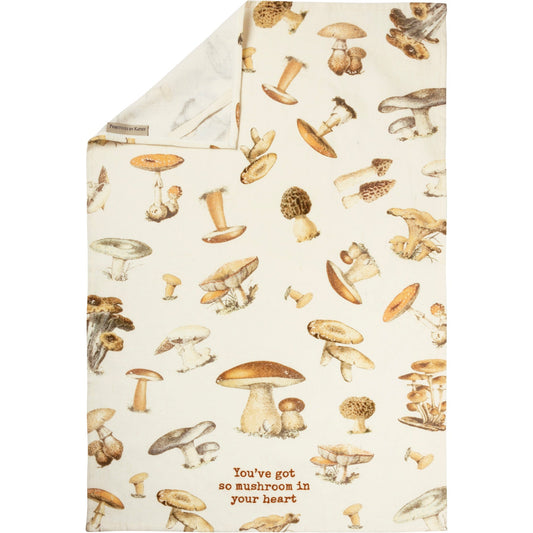 You've Got So Mushroom In Your Heart Funny Dish Cloth Towel | Cotton