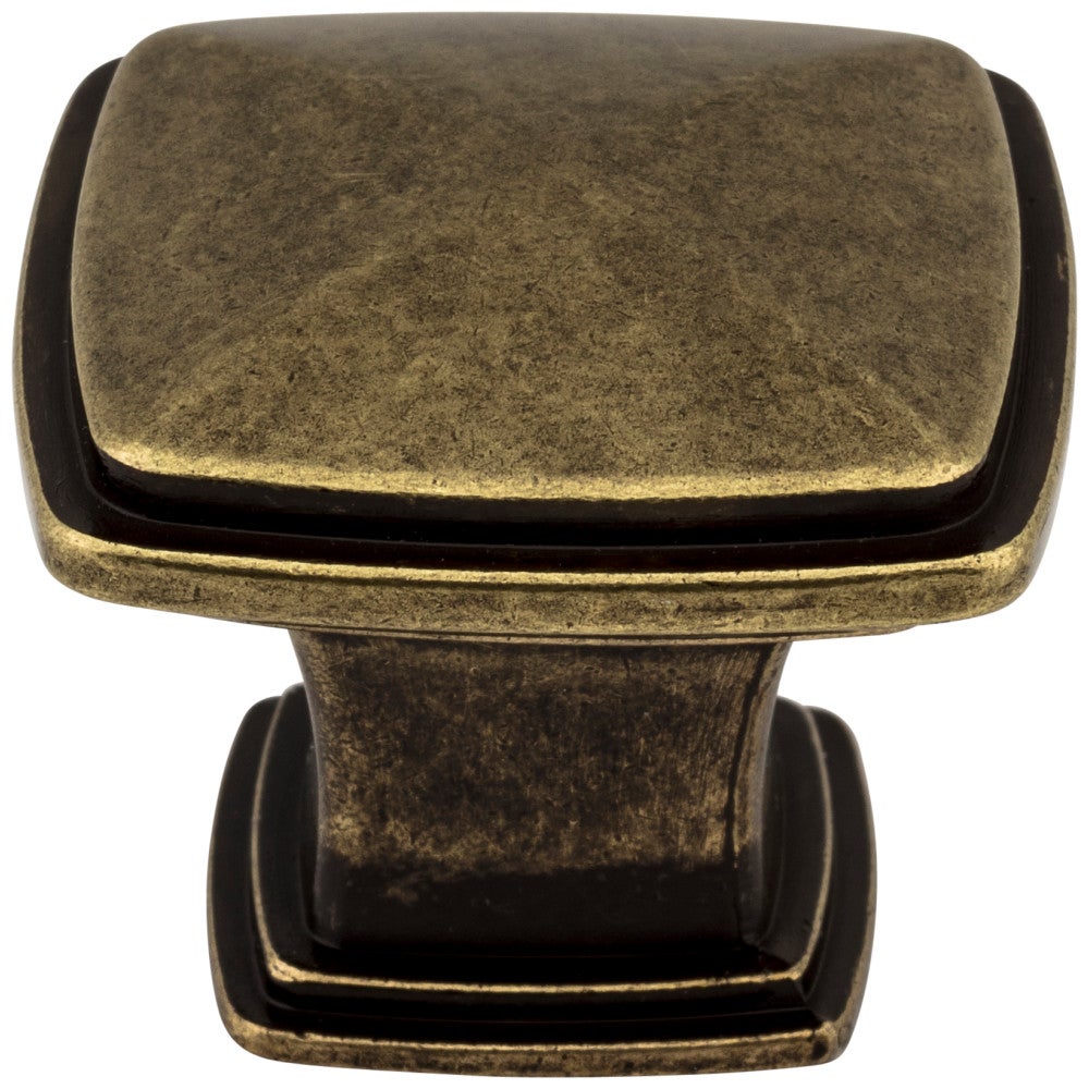 1-1/4" Overall Length Satin Nickel Square Milan 1 Cabinet Knob