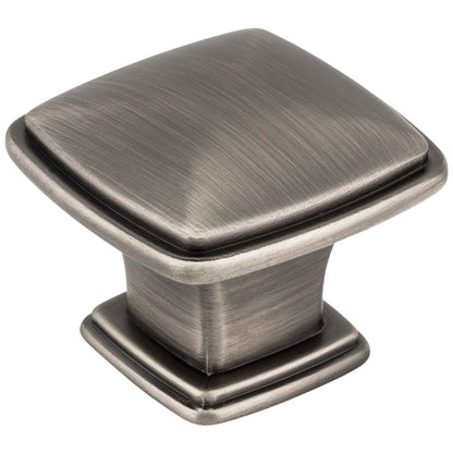1-1/4" Overall Length Satin Nickel Square Milan 1 Cabinet Knob