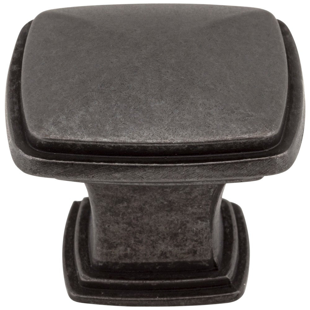 1-1/4" Overall Length Satin Nickel Square Milan 1 Cabinet Knob