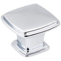 1-1/4" Overall Length Satin Nickel Square Milan 1 Cabinet Knob