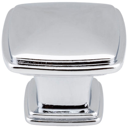 1-1/4" Overall Length Satin Nickel Square Milan 1 Cabinet Knob