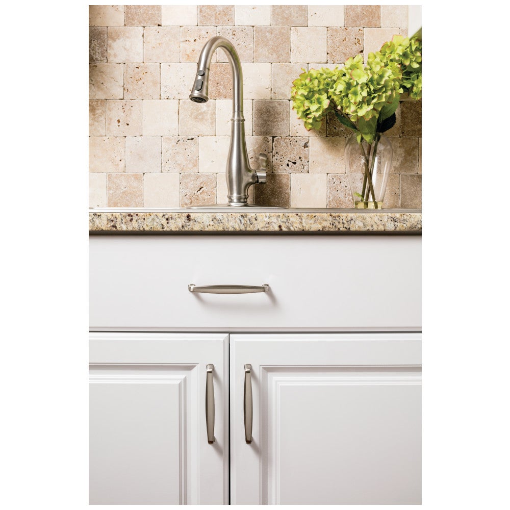 96 mm Center-to-Center Satin Nickel Square Milan 1 Cabinet Pull