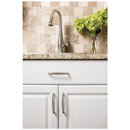 96 mm Center-to-Center Satin Nickel Square Milan 1 Cabinet Pull