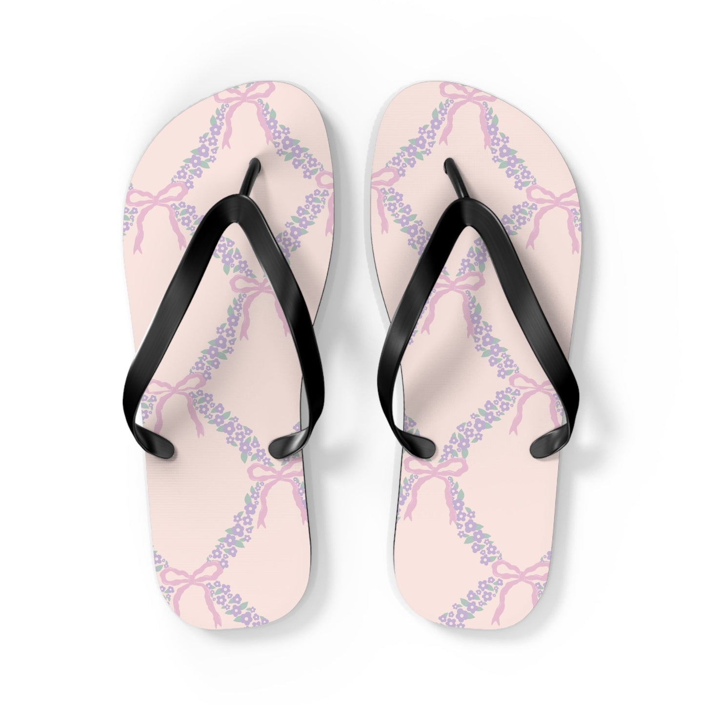 Customizable: Charming Floral Flip Flops, Summer Sandals, Beachwear, Vacation Footwear, Gift for Her, Casual Summer Fashion