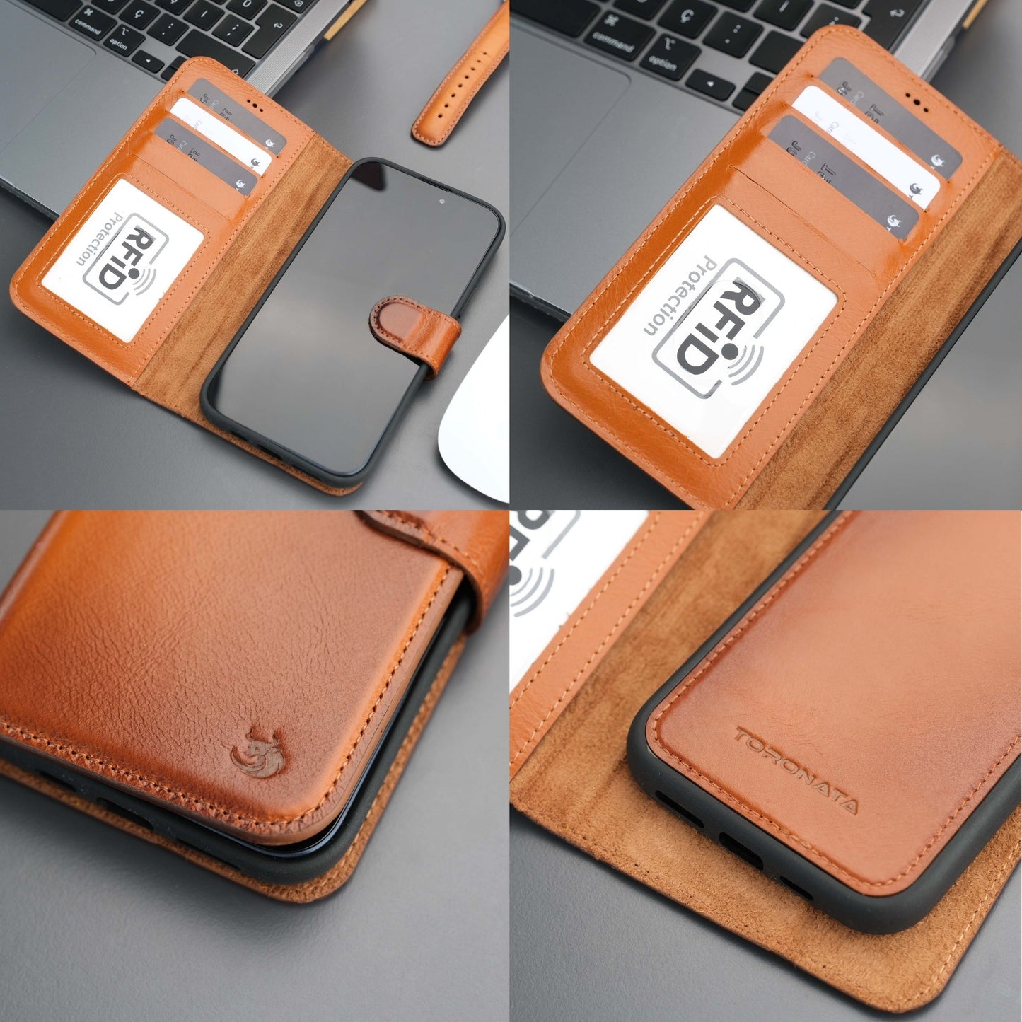 Casper Leather iPhone 14 Wallet Case | MagSafe