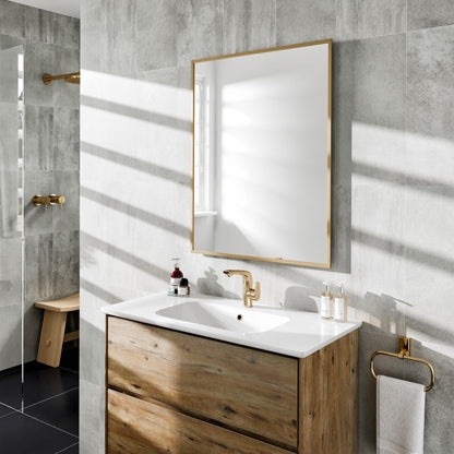 Eviva Gold Gold Metal Framed Mirror