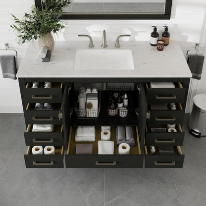 Eviva Aberdeen Bath Vanity with Counter Top and Undermount Porcelain Sink (24"-96")
