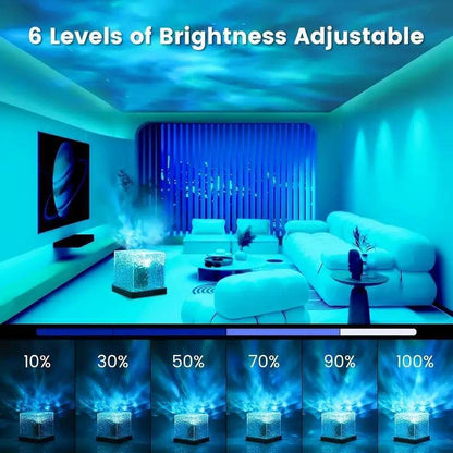 Ocean Wave Aurora Light – 16 Color LED Night Lamp