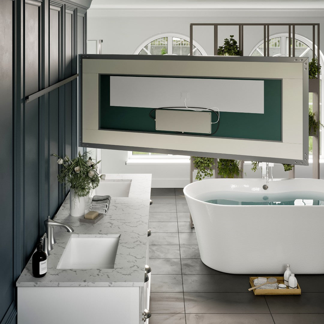 Eviva Illuminate LED Bathroom Mirror – Chrome Aluminum Frame (EVMR550 Series)