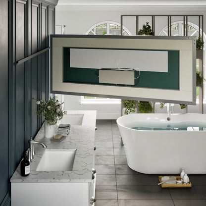 Eviva Illuminate LED Bathroom Mirror – Chrome Aluminum Frame (EVMR550 Series)