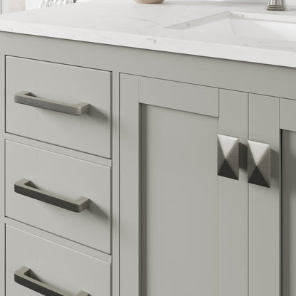 Eviva Aberdeen Bath Vanity with Counter Top and Undermount Porcelain Sink (24"-96")