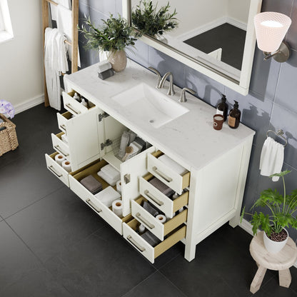 Eviva Aberdeen Bath Vanity with Counter Top and Undermount Porcelain Sink (24"-96")