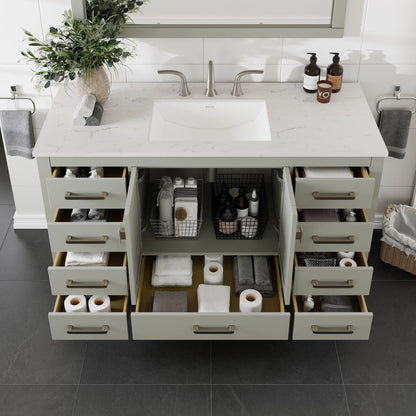 Eviva Aberdeen Bath Vanity with Counter Top and Undermount Porcelain Sink (24"-96")