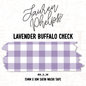 Lavender Buffalo Check 15mm washi