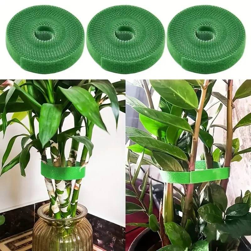 Self-Adhesive Reusable Garden Plant Tie Straps – Hook & Loop Support Tape