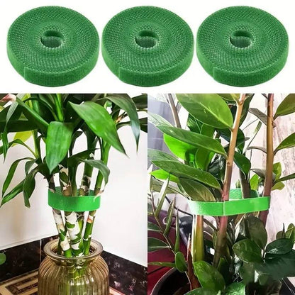 Self-Adhesive Reusable Garden Plant Tie Straps – Hook & Loop Support Tape