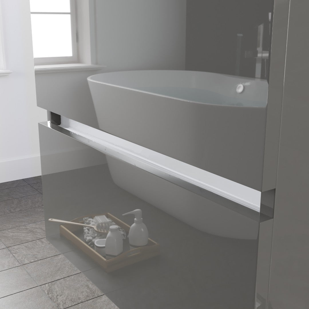 Eviva Ikaro Wall Mount Bath Vanity with Porcelain Top and Integrated Sink