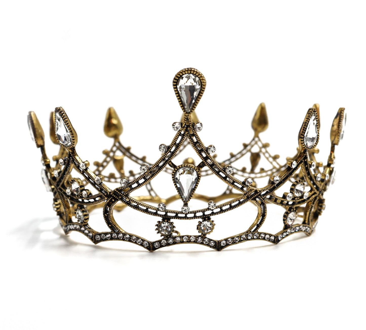 Gothic Structures Mini Crown Tiara in Antiqued Gold | Gift Shop & Gift Wrapping | Kitchen + Metal