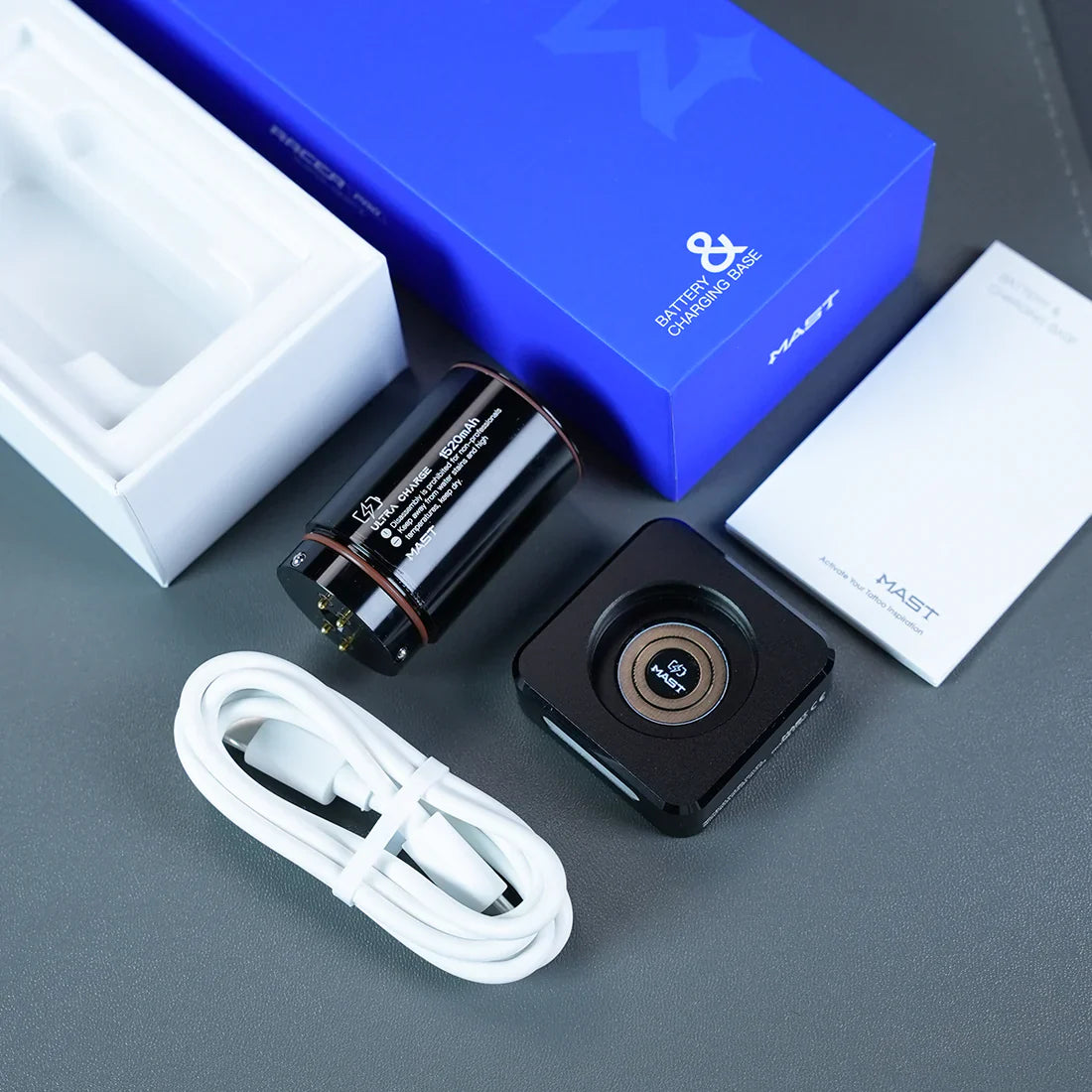 Original Battery&Charging Base for MAST Racer Pro Wireless Tattoo Pen Machine