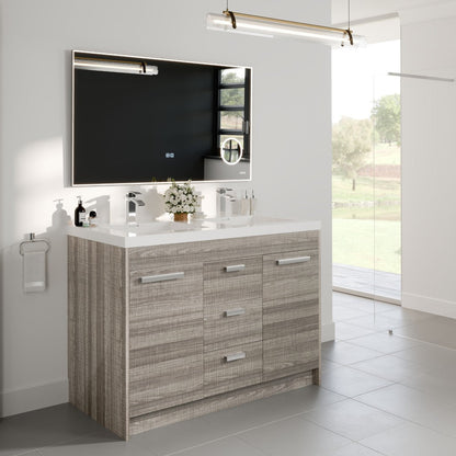 Eviva Illuminate LED Bathroom Mirror – Chrome Aluminum Frame (EVMR550 Series)