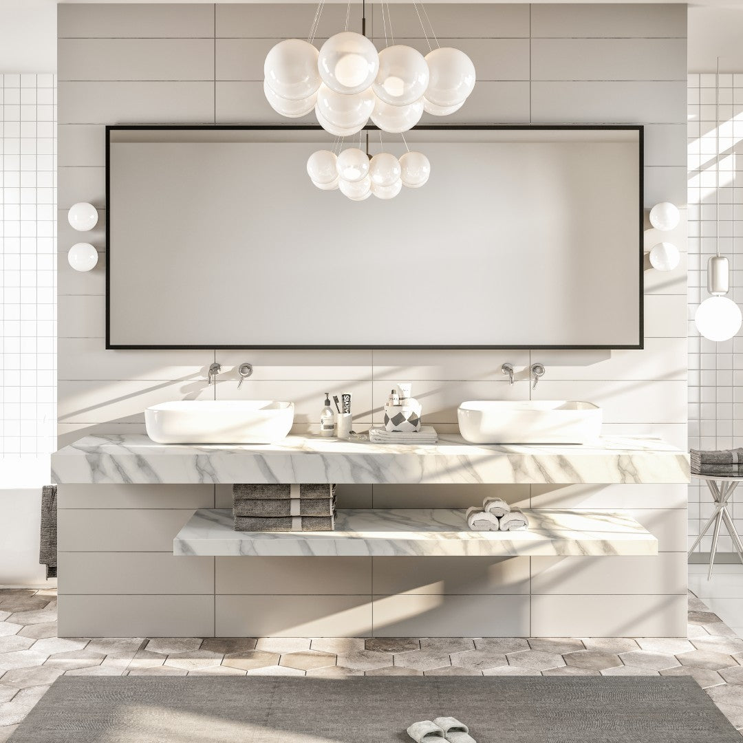 Eviva Black Black Metal Framed Mirror