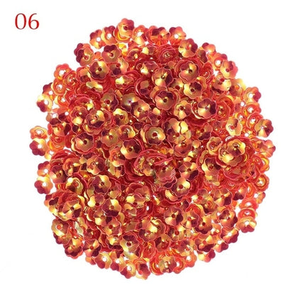 10g/Pack 6mm Flower Sequins for Crafts Loose