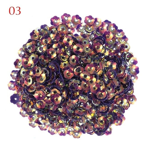 10g/Pack 6mm Flower Sequins for Crafts Loose
